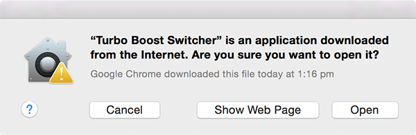 Turbo boost switcher for os x